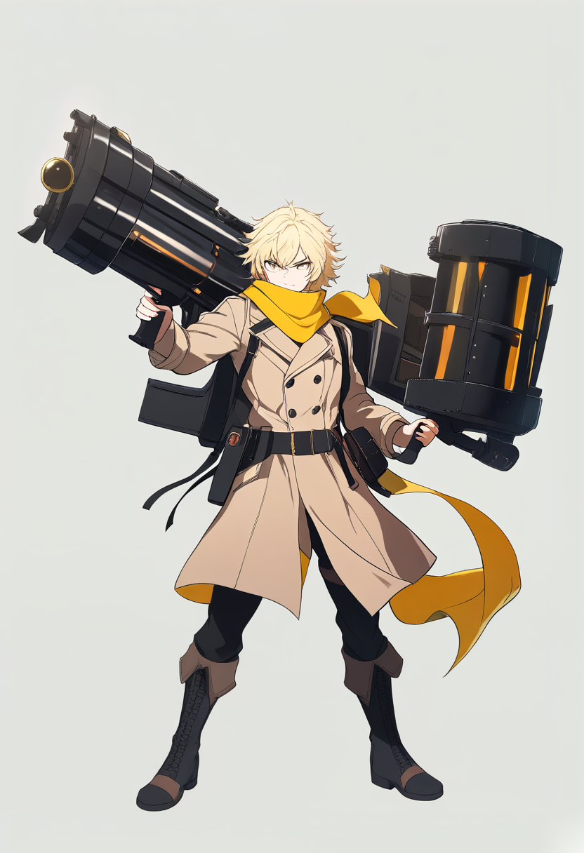 Four RWBY OCs standing together as a team